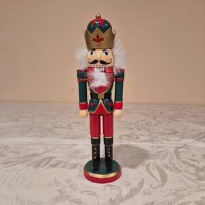 Traditional 11" Wooden King Nutcracker Figurine